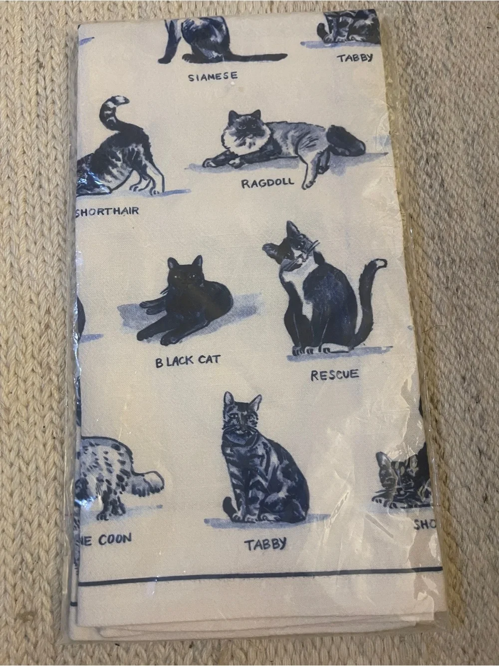 Cat Dish Towel by Molly Hatch for Anthropologie.